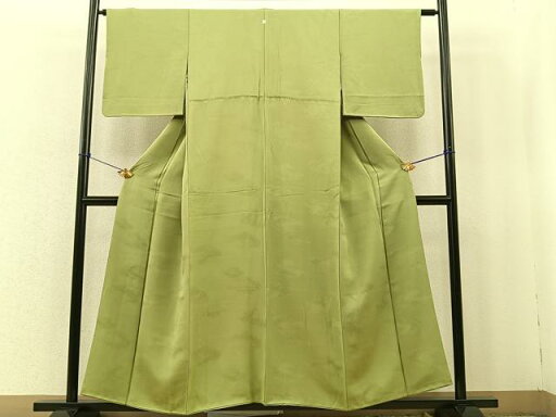 平和屋着物■上質な色無地 霞地紋 夏虫色 正絹 逸品 BAAR2943cm 平和屋着物■上質な色無地 霞地紋 夏虫色 正絹 逸品 BAAR2943cm