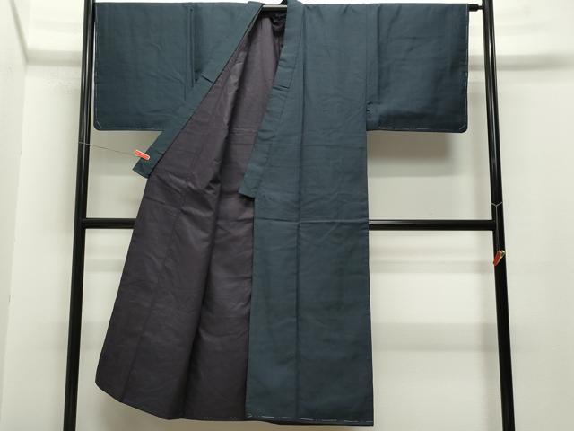 平和屋着物■男性　紬　アンサンブル　吉祥文　正絹　逸品　CAAO4549vf