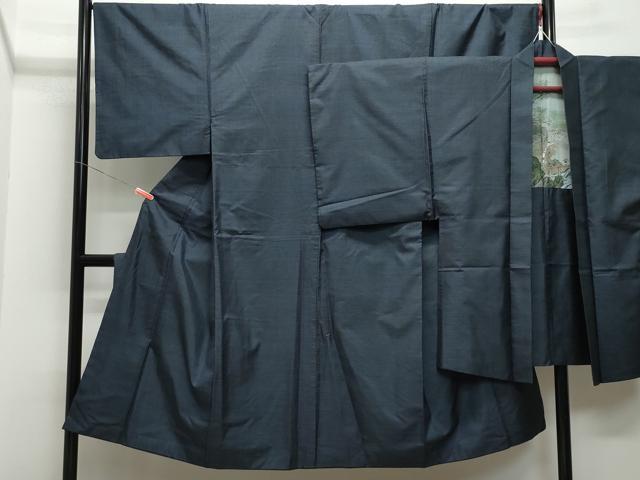 平和屋着物■男性 本場大島紬 アンサンブル 80亀甲 反端付き 正絹 逸品 CAAO4550vf