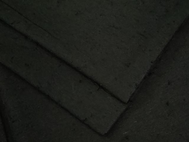 平和屋着物●男性 色無地 黒地 正絹 逸品 CAAU2863yc