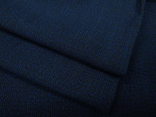 平和屋着物▽男性　本塩沢　単衣　霞文　正絹　逸品　CAAW2815ut