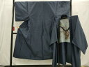 平和屋着物■男性 本場大島紬 アンサンブル 80亀甲 総詰め 正絹 逸品 AAAS2207pf