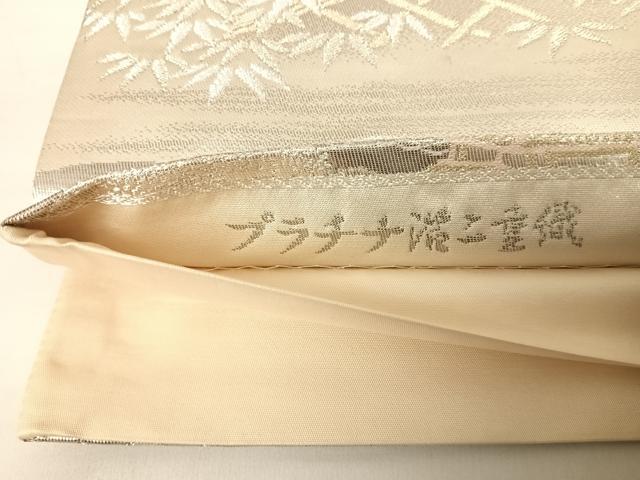 平和屋の平和屋着物◎六通柄袋帯 風景文 プラチナ箔二重織 正絹 逸品 AABB2816yx｜アングル3