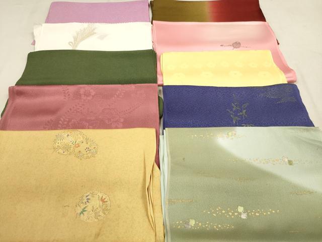 平和屋着物★和装小物 帯揚げ10枚セット 正絹 逸品 DAAV2498xg