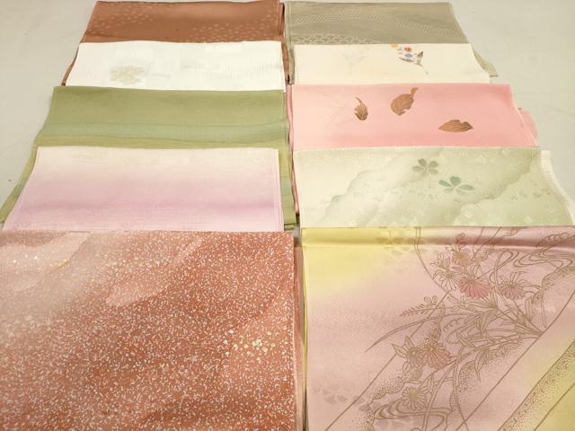 平和屋着物★和装小物 帯揚げ10枚セット 正絹 逸品 DAAV2501xg