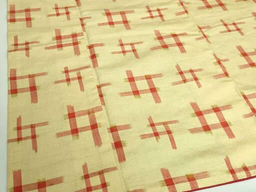 平和屋着物■上質な紬 絣文 正絹 逸品 DAAQ5457cm 平和屋着物■上質な紬 絣文 正絹 逸品 DAAQ5457cm