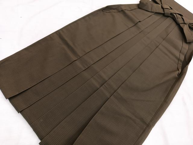 平和屋着物●男性　行灯袴　縞　正絹　逸品　BAAX2921hv