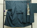 平和屋着物■男性 本場大島紬 アンサンブル 80亀甲 正絹 逸品 CAAP1088gh
