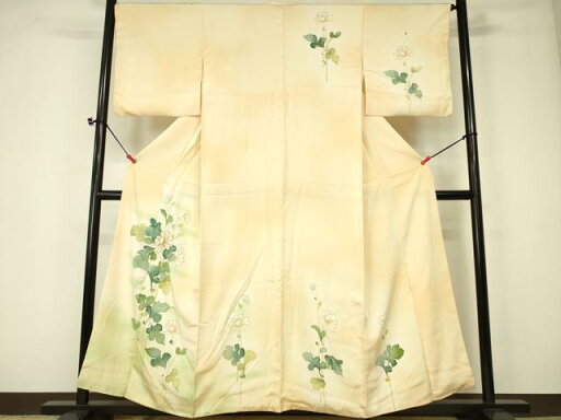 平和屋着物■訪問着 駒刺繍 草花文 暈し染め 金彩 正絹 逸品 DAAP8036zy 平和屋着物■訪問着 駒刺繍 草花文 暈し染め 金彩 正絹 逸品 DAAP8036zy