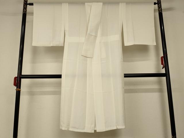 平和屋着物＊夏物　長襦袢　絽　鳥の子色　正絹　逸品　AABD4532jd