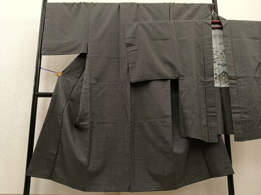 平和屋着物■男性 お召 アンサンブル 総絣 正絹 逸品 BAAQ5336gt 平和屋着物■男性 お召 アンサンブル 総絣 正絹 逸品 BAAQ5336gt