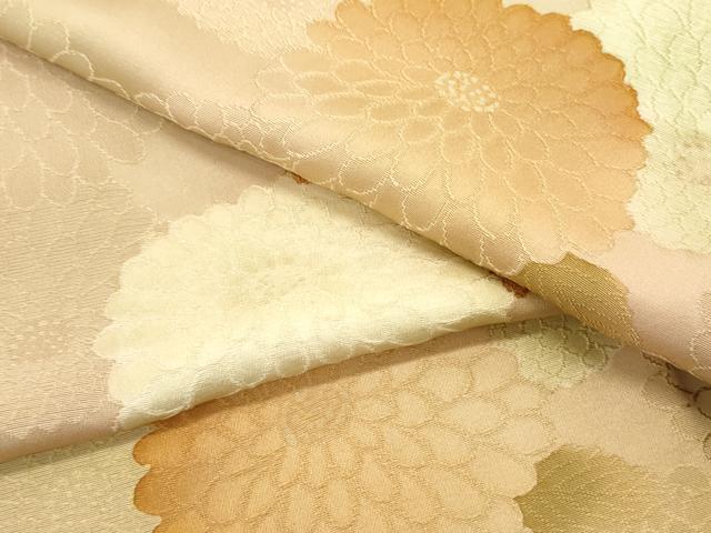 平和屋着物▼上質な小紋 地紋起こし 草花文 正絹 逸品 CABB7039th