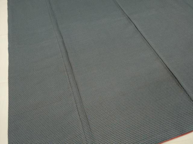 平和屋着物■上質なお召　100亀甲　総詰め　正絹　逸品　DAAX0410cm