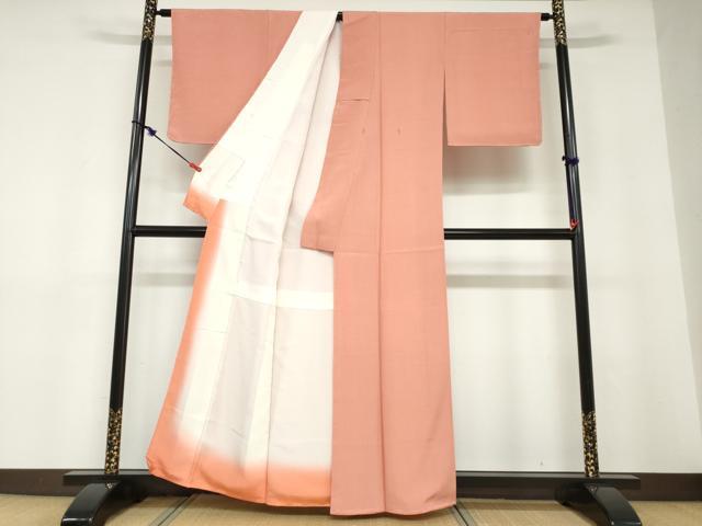 平和屋の平和屋着物●人間国宝　初代 六谷梅軒(六谷紀久男)錐彫り　重要無形文化　財伊勢型紙　江戸小紋　笹竹文　正絹　逸品　未使用　DABD9241ud｜アングル3