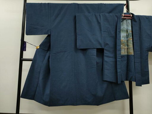 平和屋着物■男性 紬 アンサンブル 濃紺地 正絹 逸品 CAAO6620dy 平和屋着物■男性 紬 アンサンブル 濃紺地 正絹 逸品 CAAO6620dy