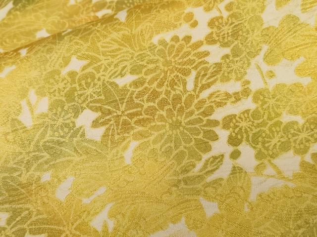 平和屋着物■上質な小紋 草花文 暈し染め 正絹 逸品 CAAU0741ev