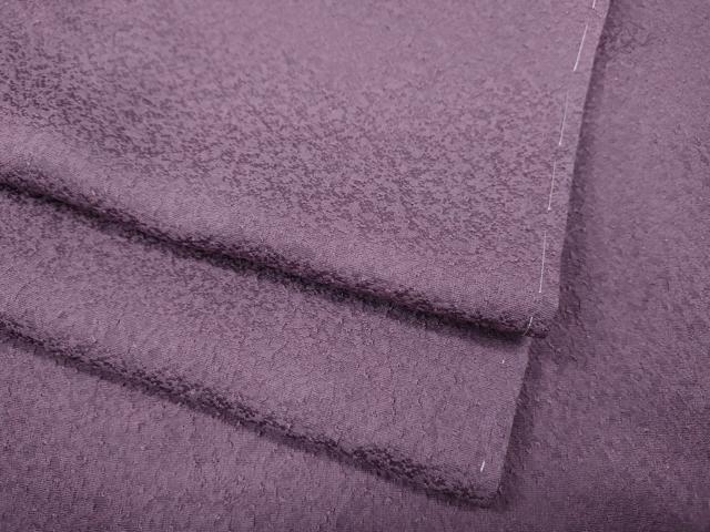 平和屋着物●上質な色無地　霞地紋　二藍色　正絹　逸品　CABD7370ut