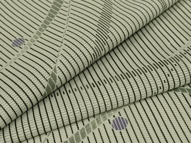 平和屋着物＊夏物 小紋 絽 露芝文 洗える着物 AAAX9971jd