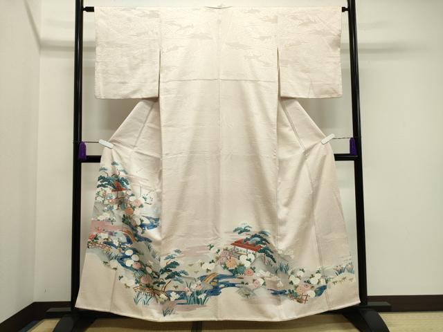 平和屋着物■豪華色留袖 風景文 正絹 逸品 CAAY6553gh