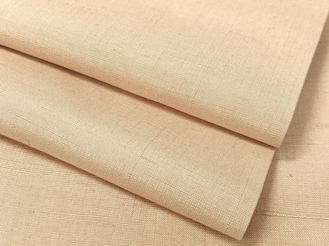 Kimono - 平和屋着物●上質な紬　色無地　砥粉色　正絹　逸品　CABC9857vp
