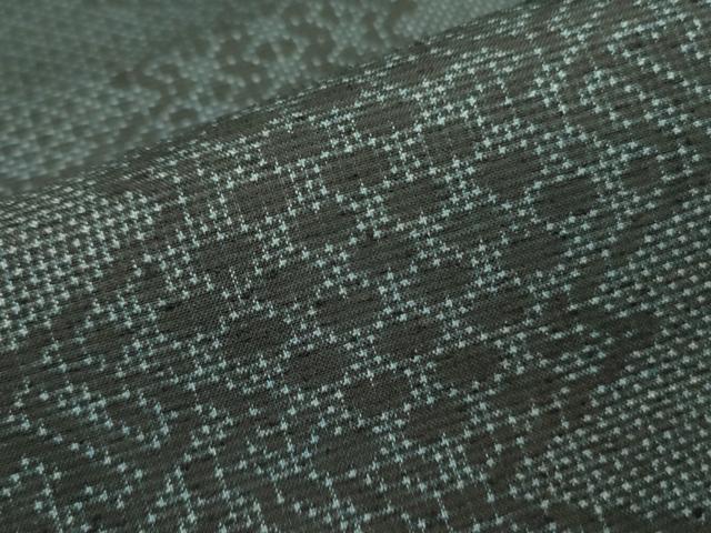 平和屋着物■本場大島紬　薩摩結城　松皮菱吉祥文　正絹　逸品　DABA6717op