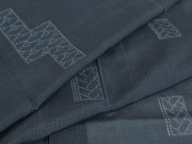 Summer Wear - 平和屋着物＊夏物　小紋　紗　吉祥文　AABA6852st