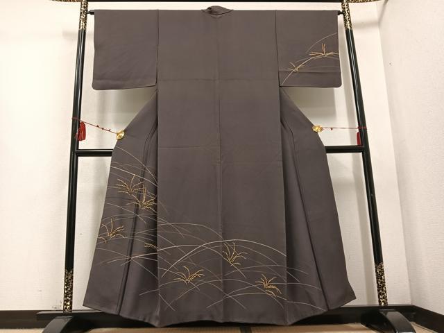 平和屋着物●訪問着 草木文 金彩 正絹 逸品 AABD4468ph