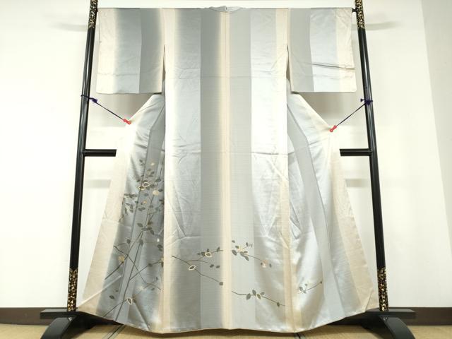 Kimono - 平和屋着物●訪問着　枝葉南天文　暈し染め　金彩　正絹　逸品　DABD9242ud