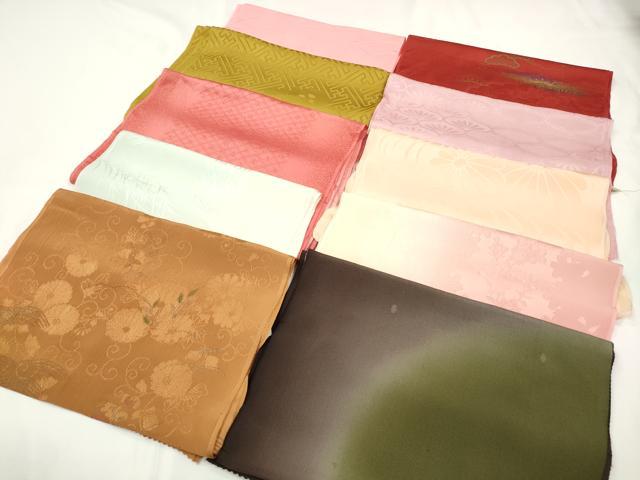 平和屋着物★和装小物　上質な帯揚げ　10枚セット　逸品　CAAM5226qe