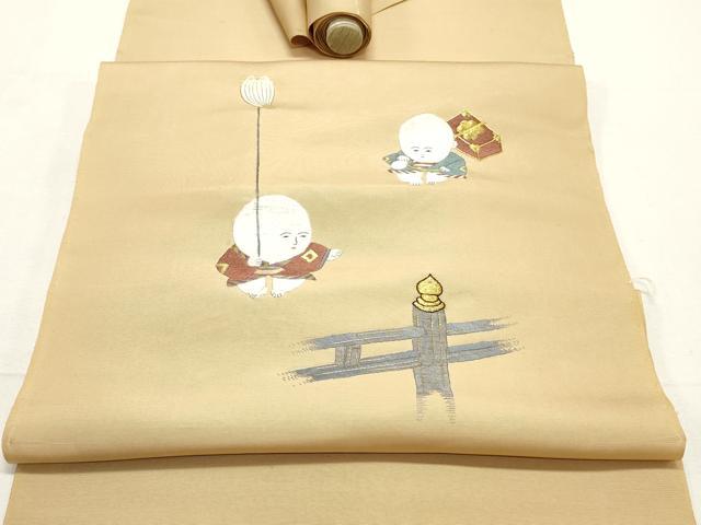 ★専用★未使用品 名古屋帯 塩瀬　菱家紋　金彩加工 長さ3ｍ71㎝ お洒落 正絹 楽天市場】九寸名古屋帯 絹菱 京都名門染匠 正絹 本加工友禅 塩瀬 黒地