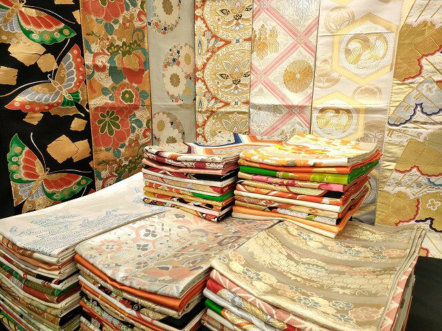 楽天平和屋平和屋本店■袋帯 西陣 まとめて100点 鳳凰 鴛鴦 蝶 更紗 花柄 正倉院 佐賀錦 金銀糸 など 着用可能多数 未使用品あり 全て正絹 se3810