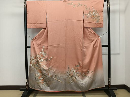 平和屋着物■訪問着 吉祥花文 暈し染め 金彩 正絹 逸品 CAAP9625xe 平和屋着物■訪問着 吉祥花文 暈し染め 金彩 正絹 逸品 CAAP9625xe