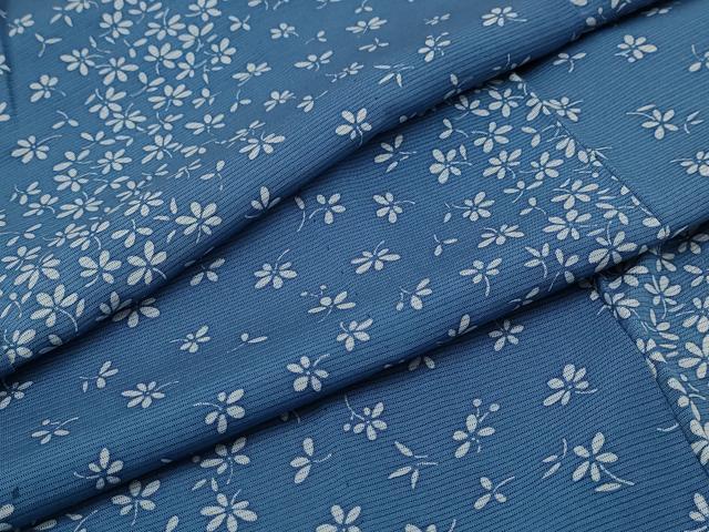 平和屋着物＊夏物　小紋　絽　草花文　正絹　逸品　AAAX6793st