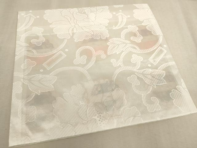 平和屋の平和屋本店▼夏物 打敷 内敷2点セット 向い鳳凰文 金糸 法衣 寺院 仏具 仏教 僧侶 神職 装束 未使用 AAAY2402ja｜アングル2