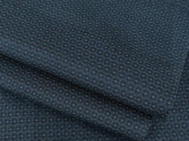 平和屋着物●男性　本場村山大島紬　亀甲絣　正絹　逸品　AAAZ0650ck