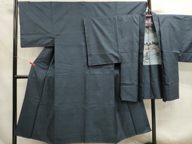 平和屋着物■男性 本場大島紬 アンサンブル 100亀甲 総詰め 正絹 逸品 DAAO6987cd