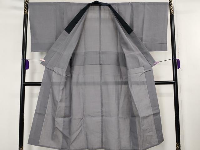 平和屋の平和屋着物＊極上　夏物　男性　本場小千谷ちぢみ　麻　長襦袢　和光謹製　鈍色　反端付き　逸品　未使用　DZAB8243kh6｜アングル3
