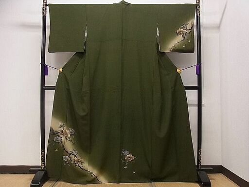 平和屋着物■訪問着 手描き 枝椿 暈し染め 金彩 逸品 CAAD4208dy 平和屋着物■訪問着 手描き 枝椿 暈し染め 金彩 逸品 CAAD4208dy
