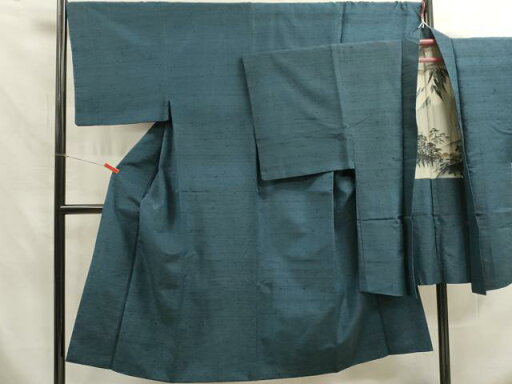 平和屋着物■男性 髭紬 アンサンブル 青藍色 正絹 逸品 DAAQ4598cd 平和屋着物■男性 髭紬 アンサンブル 青藍色 正絹 逸品 DAAQ4598cd
