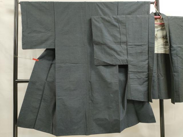 平和屋着物■男性 紬 アンサンブル 霞文 正絹 逸品 DAAQ4600cd