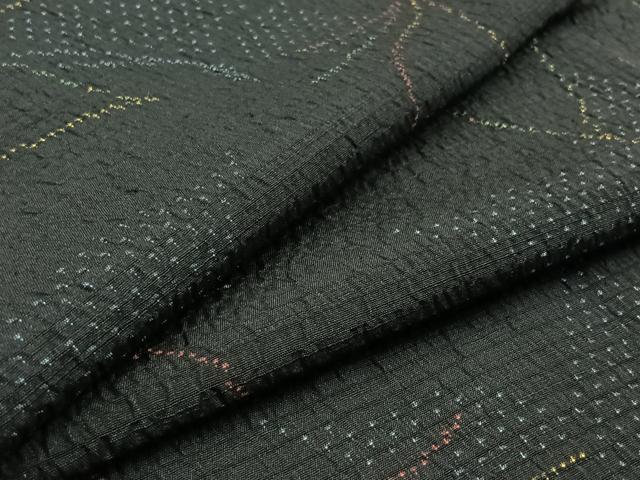 Rakuten - 平和屋着物▽上質な紬　単衣　舞蝶文　正絹　逸品　AAAZ0971jh
