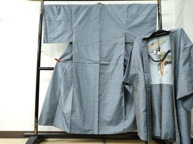 平和屋着物●男性　本場大島紬　アンサンブル　吉祥文　正絹　逸品　CABB4510yc