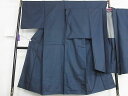 平和屋着物■男性 お召 アンサンブル 亀甲柄 逸品 DAAC3843mz