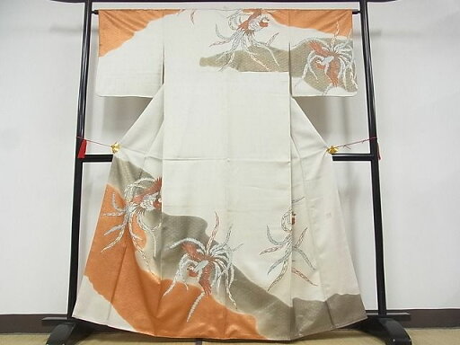 平和屋着物■訪問着 作家物 鳳凰文 暈し染 金彩 正絹 逸品 AAAF2436Bwt 平和屋着物■訪問着 作家物 鳳凰文 暈し染 金彩 正絹 逸品 AAAF2436Bwt