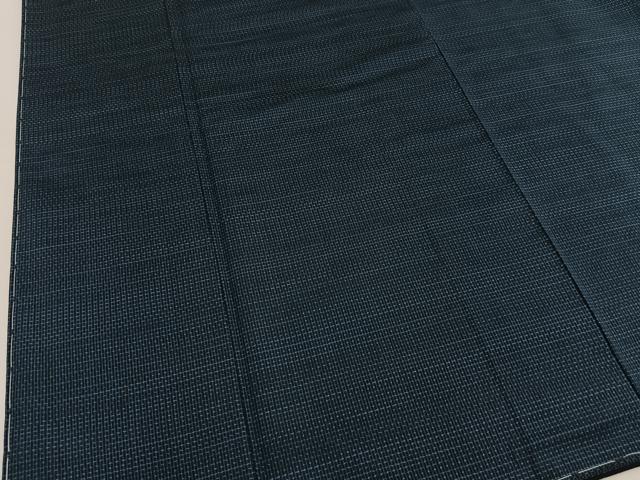 平和屋着物●男性　本場大島紬　アンサンブル　幾何学文様　ほていや扱い　久野織物謹製　証紙付き　正絹　逸品　未使用　BAAU4604gt