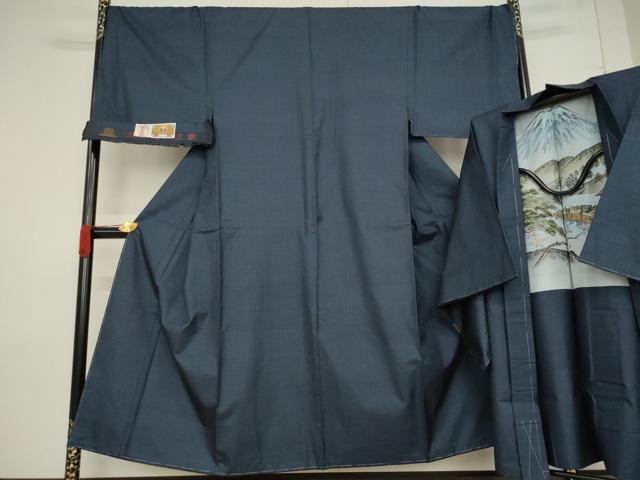 平和屋着物●男性　本場大島紬　アンサンブル　100亀甲　総詰め　手織り　中村ミサヨ作　証紙付き　正絹　逸品　AABF3601ck