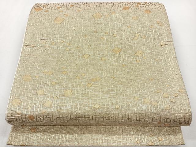 平和屋着物◎六通柄袋帯　唐織　箔散らし　金糸　正絹　逸品　CAAY3880xi