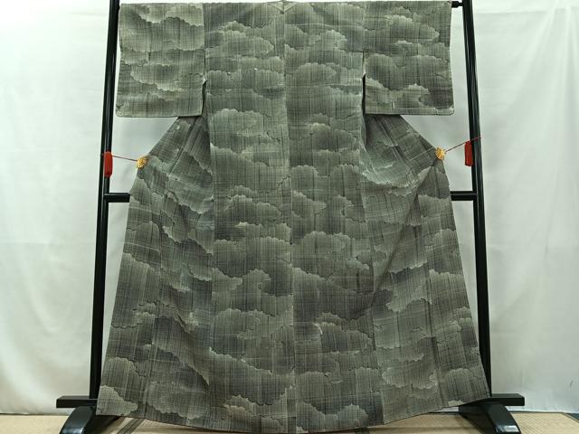 平和屋着物■上質な小紋 雲取り文 正絹 逸品 AAAS5420jh