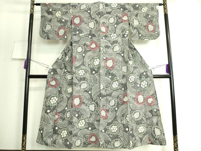 Female Yukatas - 平和屋着物∴極上　夏物　浴衣　有松鳴海絞り　蓑亀　綿　逸品　DZAA20134kh5