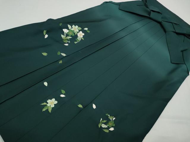 Kimono - 平和屋着物●女性　行灯袴　総刺繍　桜丸文　暈し染め　金糸　洗える着物　CABC2279ut
